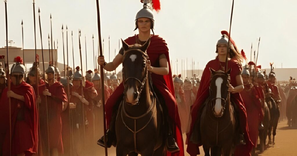 古代ローマ時代_進軍するローマ兵たち