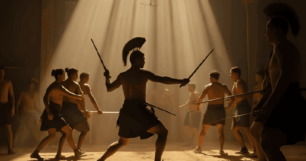 古代ローマ_剣闘士養成所の様子