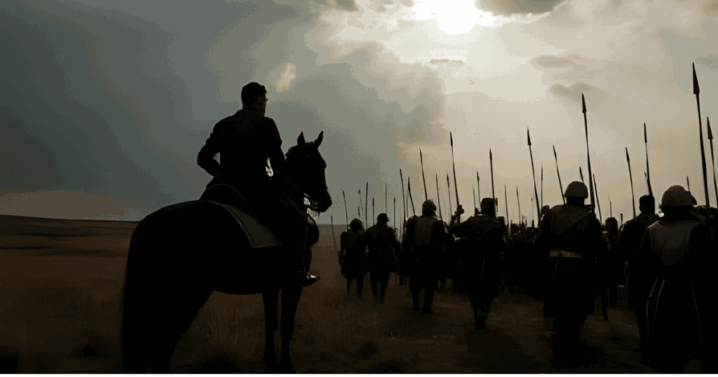 百年戦争_戦場へ向かう兵士たち