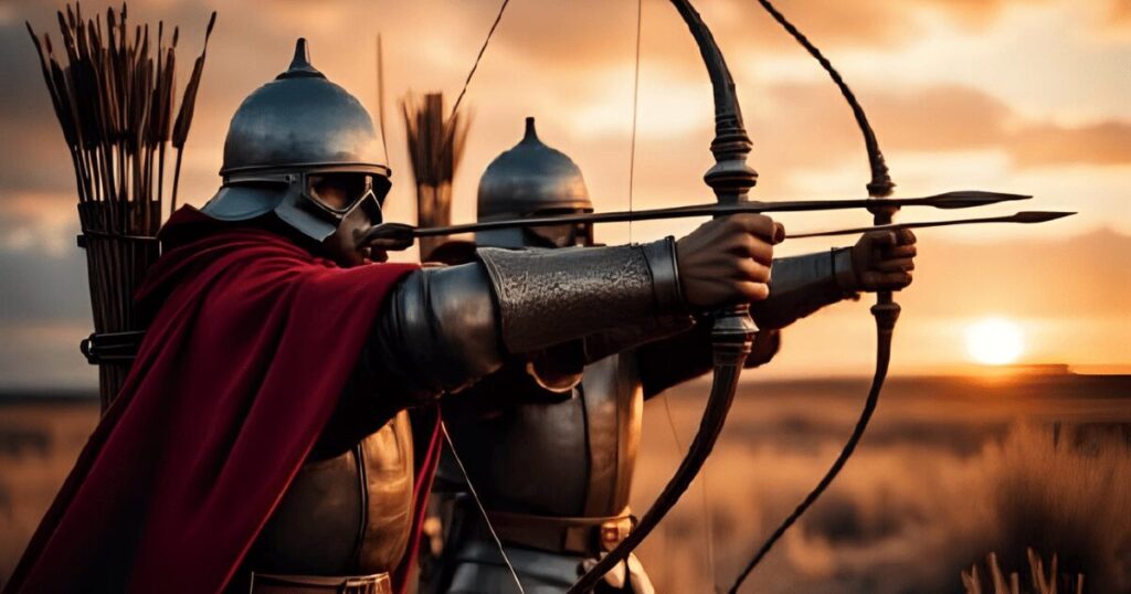 百年戦争_イングランドのロングボウ部隊