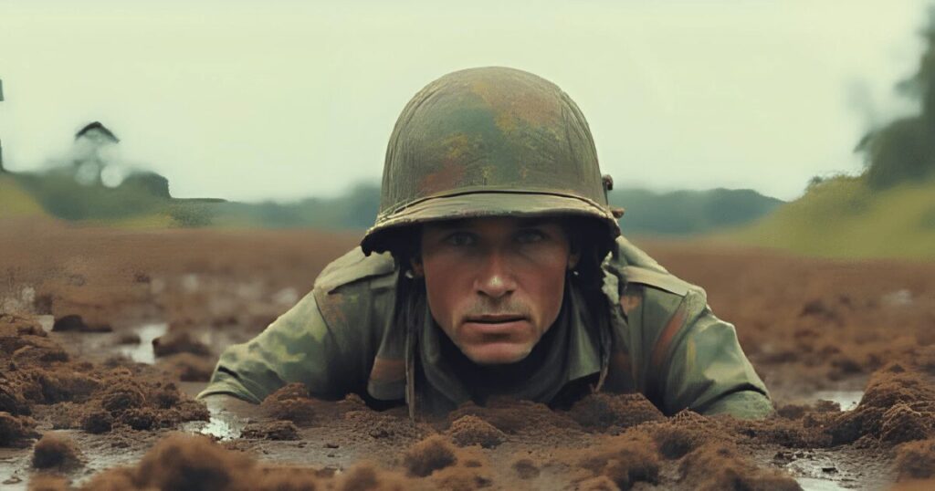 ベトナム戦争_沼に隠れる米兵