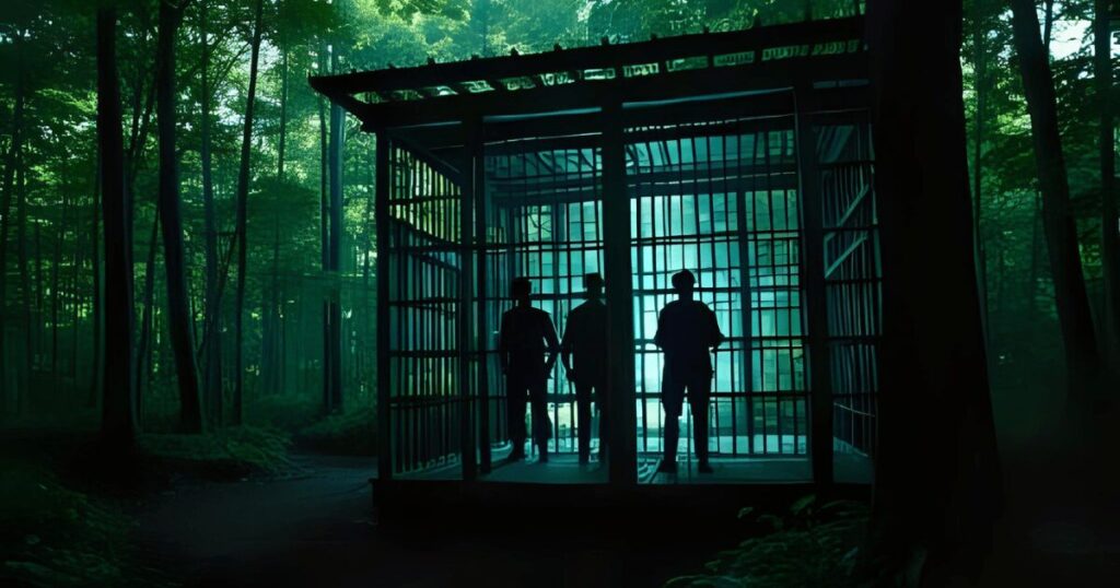 ジャングルの奥地にある牢屋