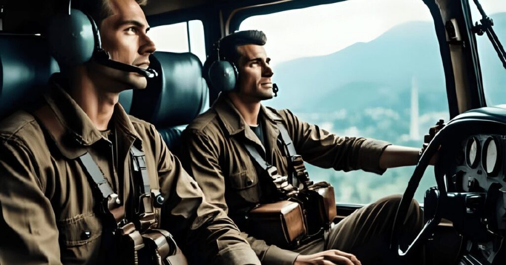 ベトナム戦争　ヘリで移動するアメリカ兵