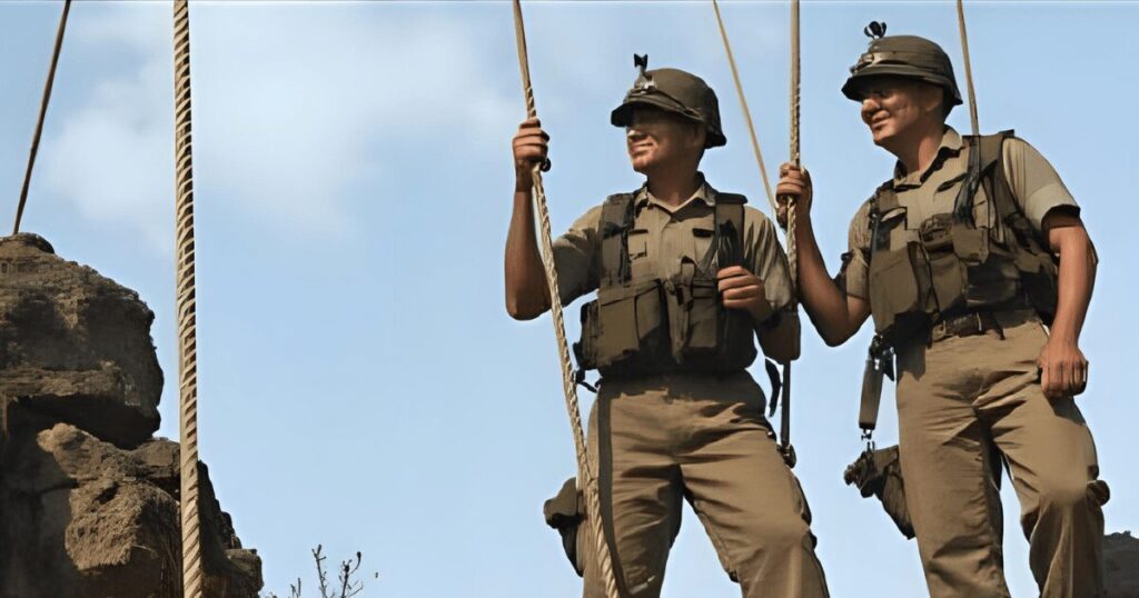 訓練するアメリカ海兵隊員たち２