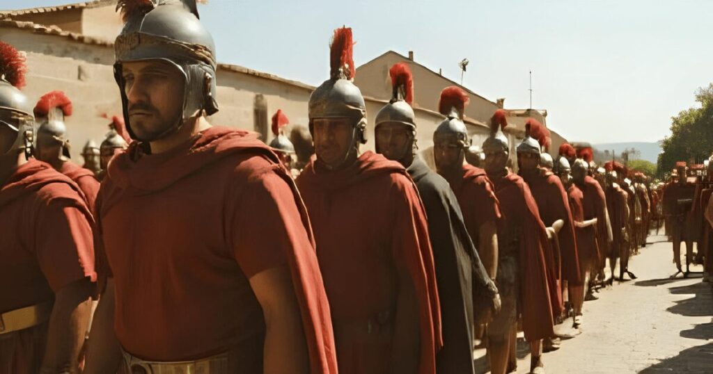 進軍するローマ兵たち