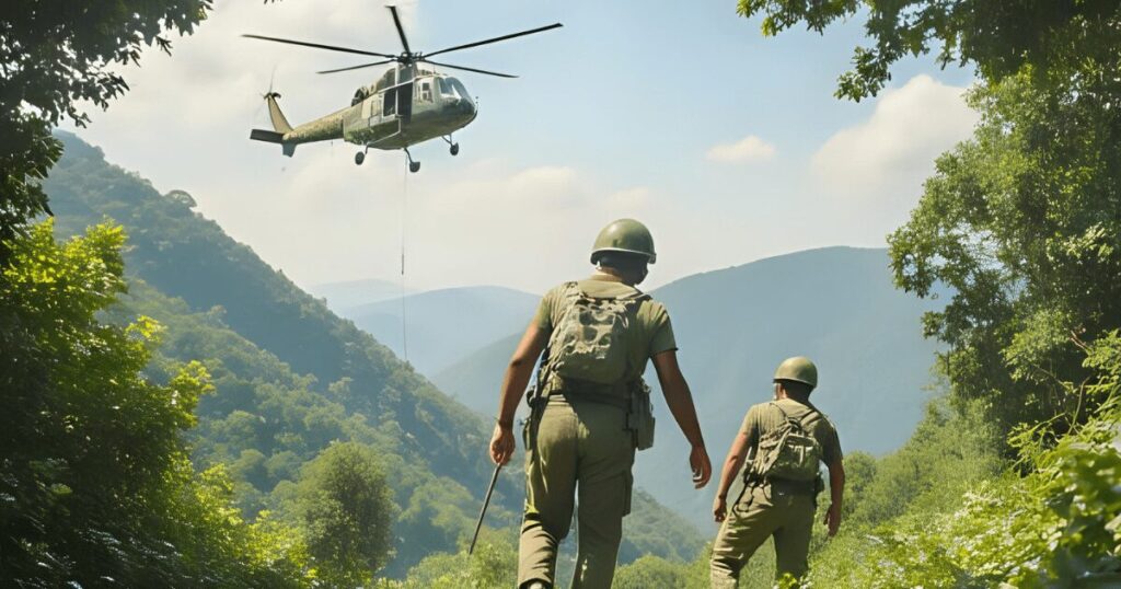 ベトナム戦争_ヘリに帰還するアメリカ兵