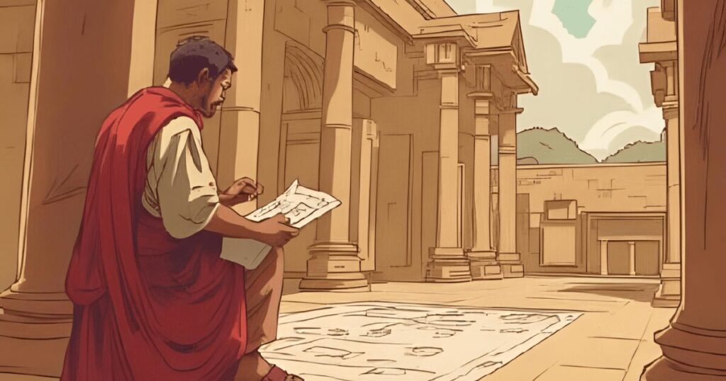 テルマエの設計をする技師