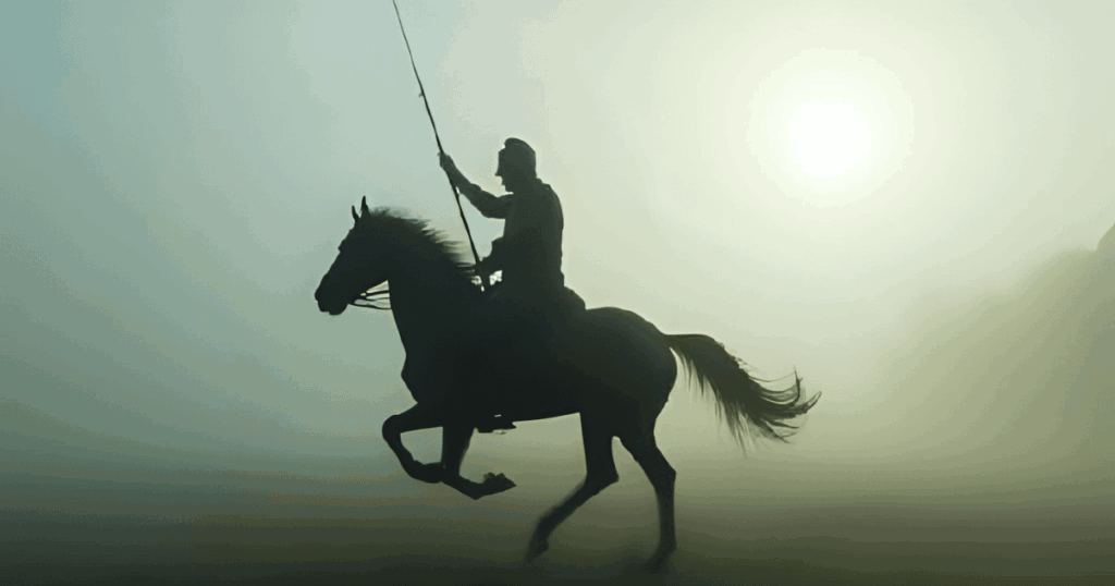 霧の中を駆ける騎士