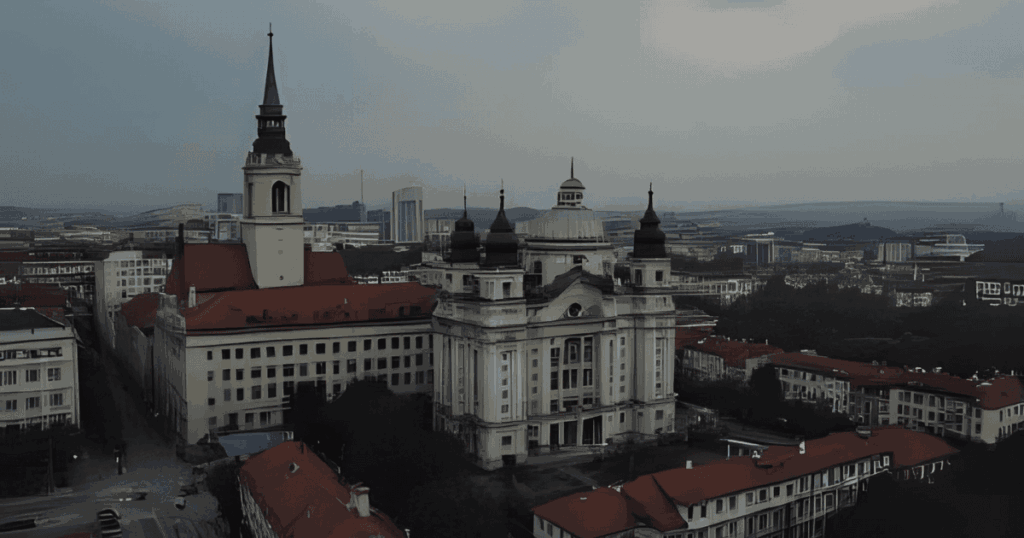 第二次世界大戦時のワルシャワの街並み